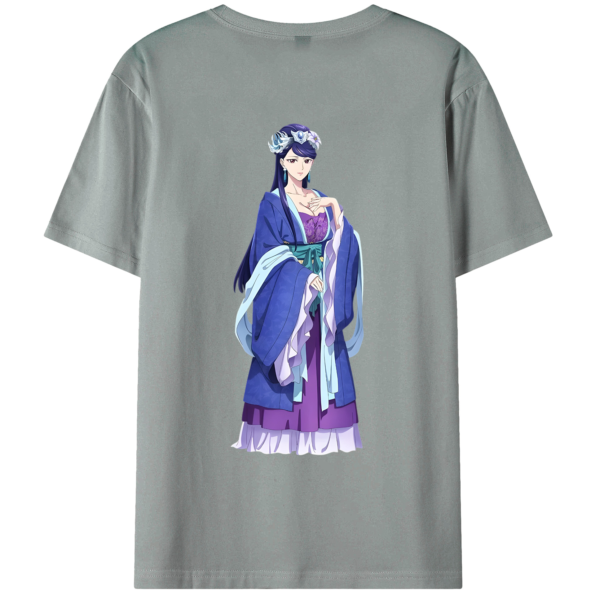 （画像用） 薬屋のひとりごと The Apothecary Diaries 綿100％ メンズ半袖Tシャツ（バックプリント） 通気性